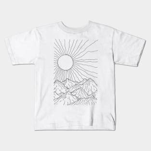 Mountain View Sketch Kids T-Shirt